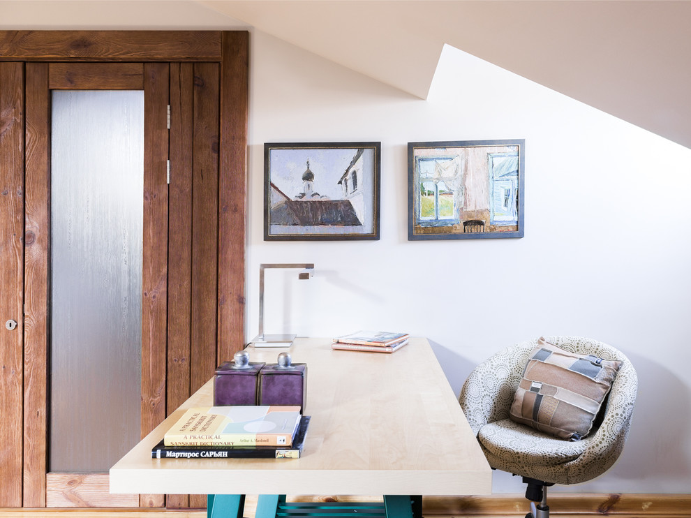 Мансарда с элементами стиля бохо-шик