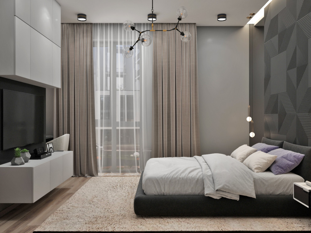 Современная квартира в темных тонах