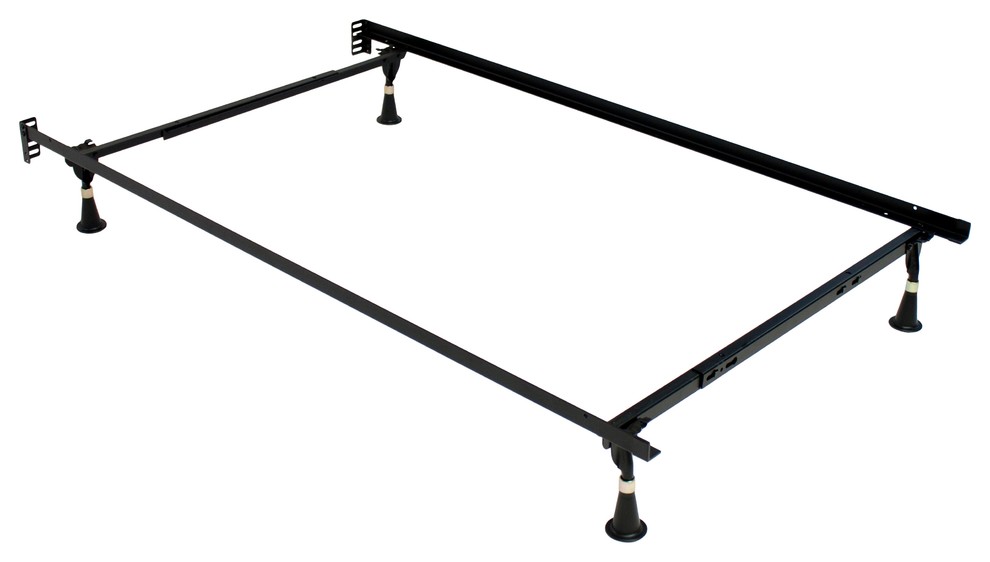 AtlasLock Keyhole Glides Bed Frame, Twin/Full Traditional Bed