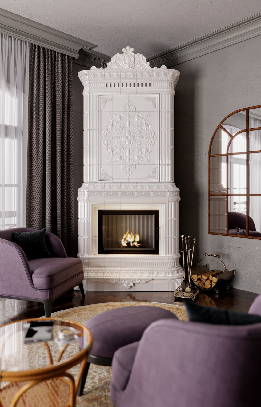 Изразцовый камин "Леон"