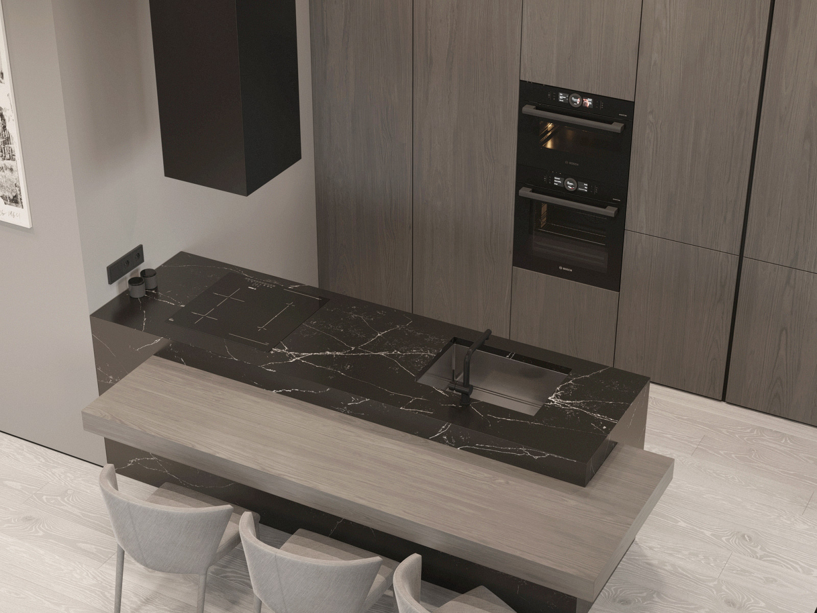 Кухня-гостиная из проекта по ул. Автономная