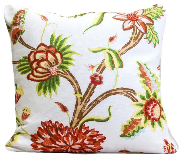 prestigieux textiles-Collection Floral Handmade Cushion Cover-Harlequin 