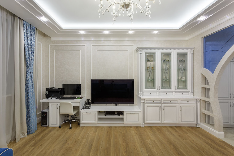 Рабочее место в гостиной