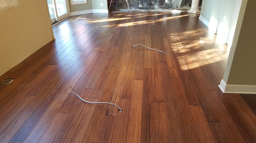 6 inch carbonized stranded bamboo nailed and glued