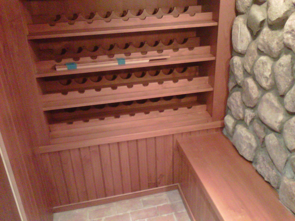 Design ideas for an arts and crafts wine cellar in Detroit.