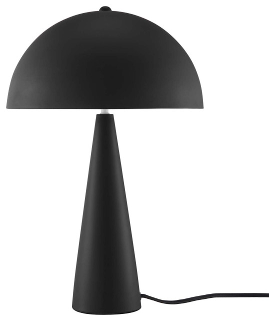 Table Lamp, Black, Metal, Modern, Mid Century Kitchen Cafe Bistro