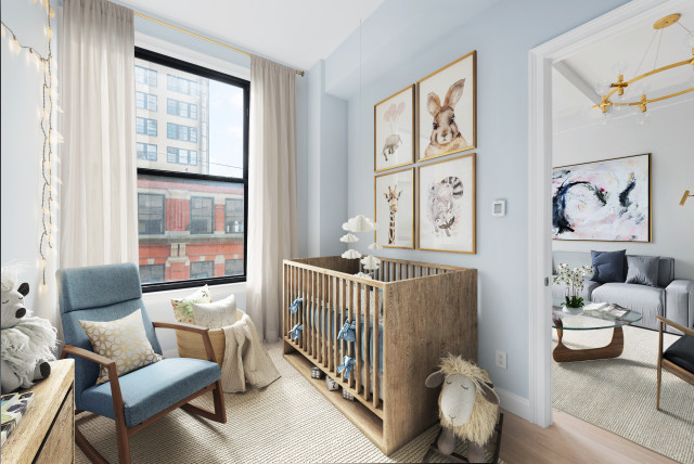 Flatiron Renovation nyklassisk-babyvaerelse