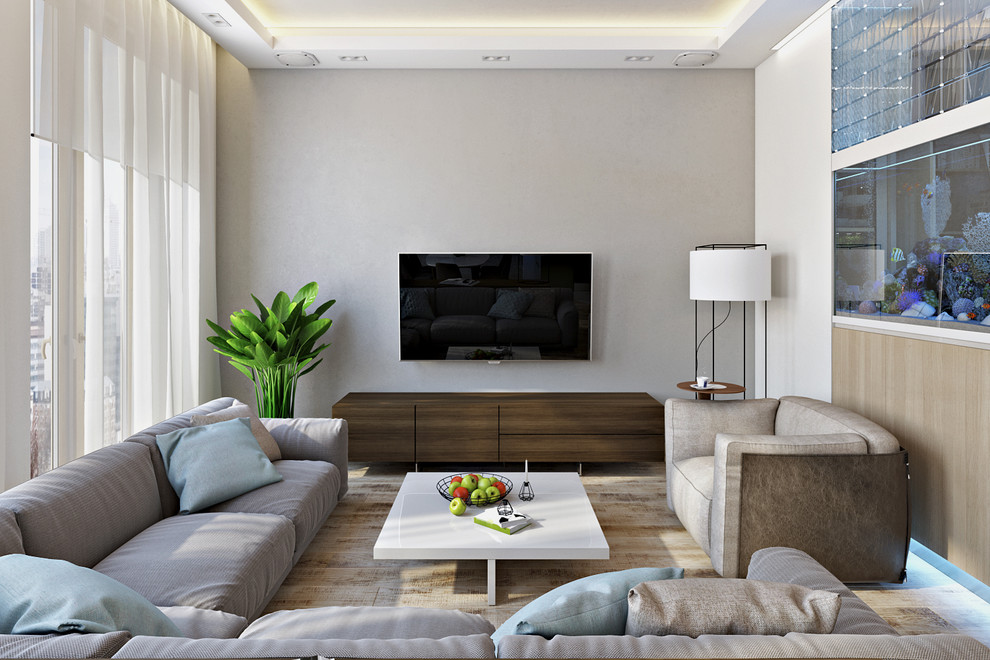 Просторная открытая планировка