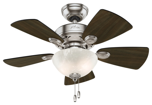 Hunter Fan Company 34 Watson Brushed Nickel Ceiling Fan With