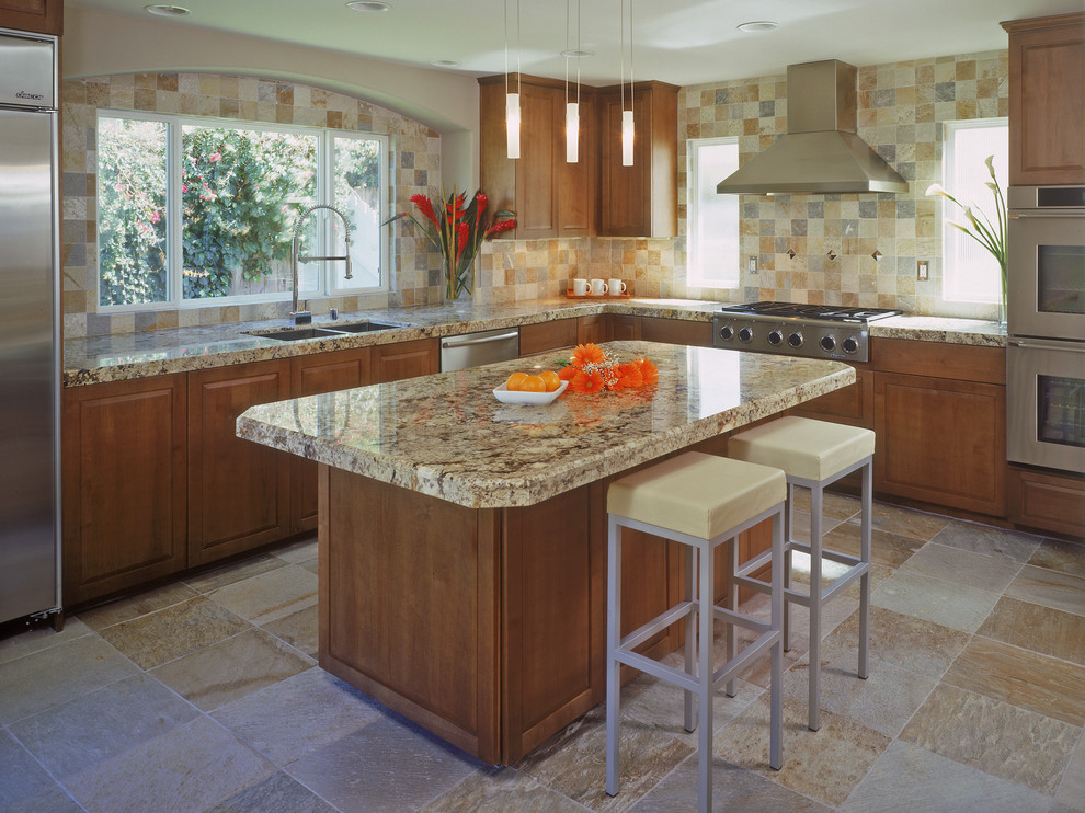 Elegant kitchen photo in San Diego