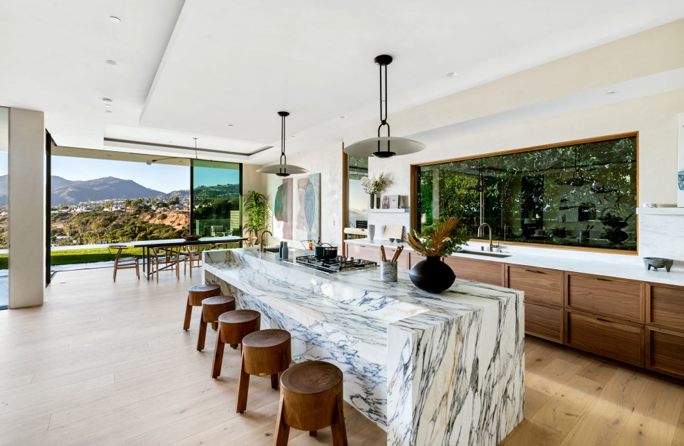 Design ideas for a contemporary kitchen in Los Angeles.