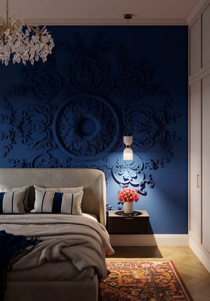 Утонченный проект с использованием разных стилей для семьи с двумя детьми