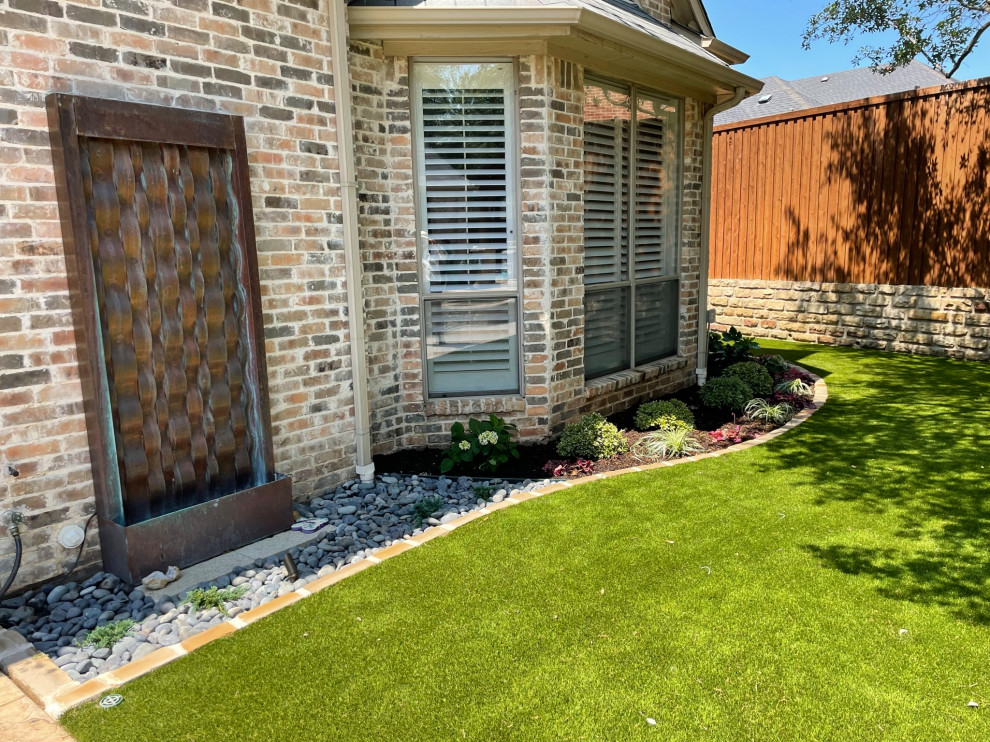 Back yard and pool landscape