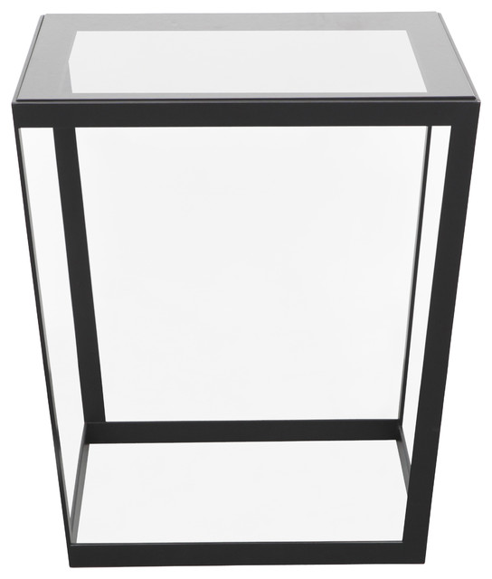Frame Side Table, Black/Smoked Contemporary Side Tables And End