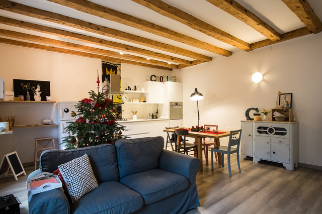 Appartamento vintage shabby-chic-style-wohnbereich
