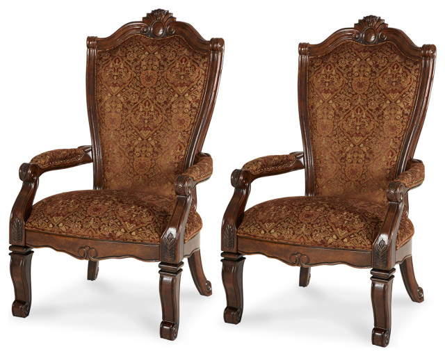 Windsor Court Arm Chair, Set of 2 - Vintage Fruitwood