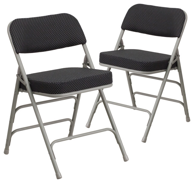 Black Fabric Folding Chair Contemporary Folding Chairs And Stools