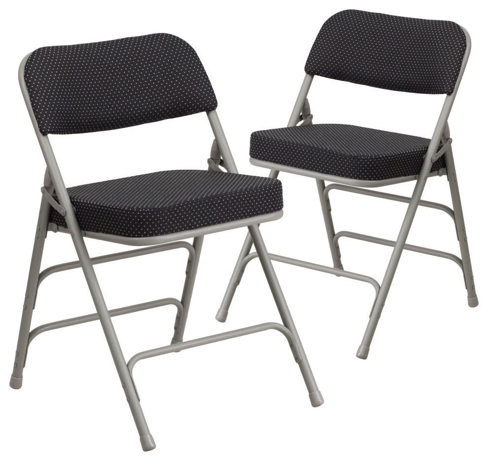 Black Fabric Folding Chair Contemporary Folding Chairs And Stools
