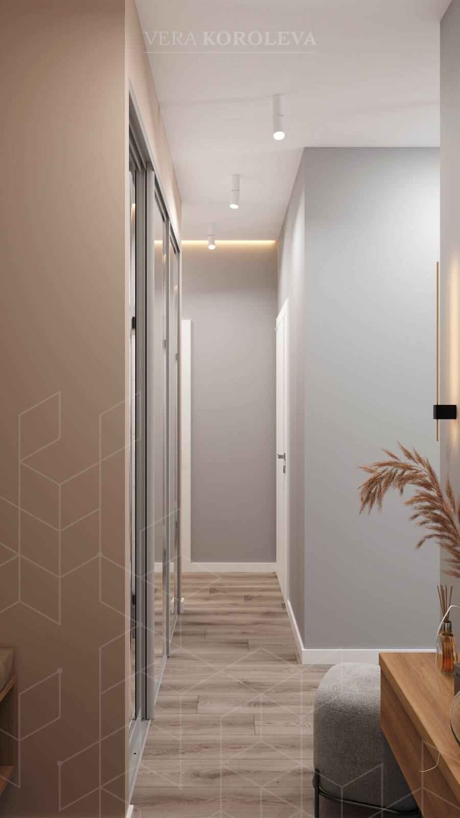 Дизайн-проект двухкомнатной квартиры в современном стиле