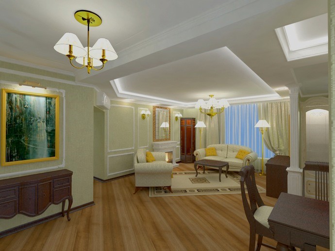 Интерьер салона. Визуализация. Герцлия