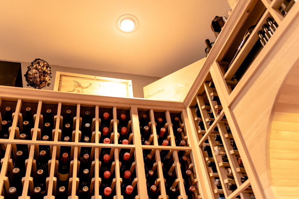 LED Wine Cellar Lighting System Contemporary Wine Cellar Dallas