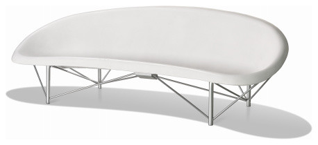 Heated Lounge Outdoor Seating, Arctic White