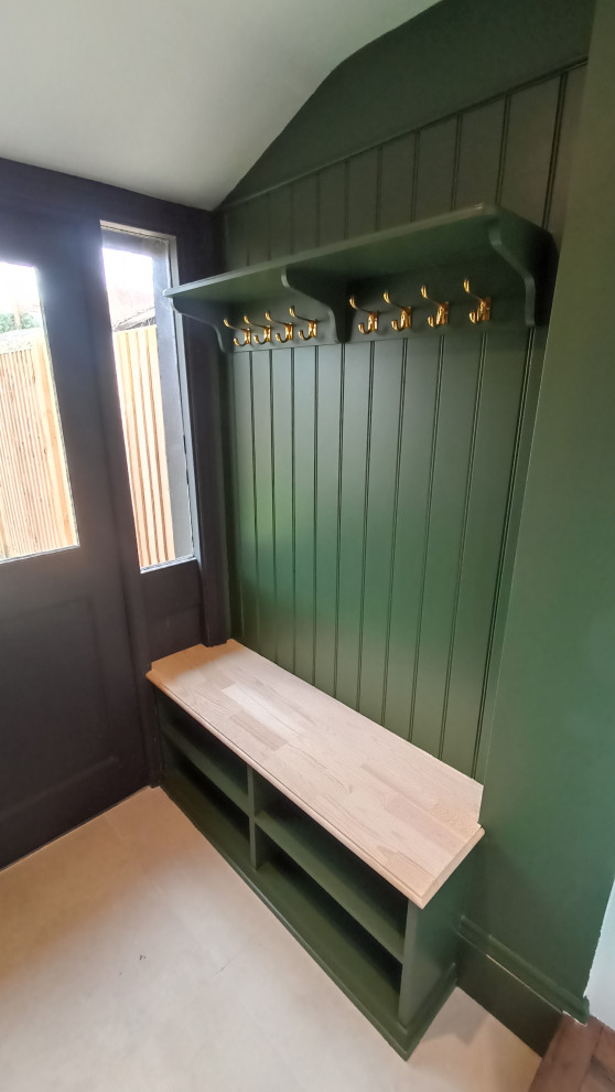 Bespoke Cabinet Playroom and Bespoke Bench near the back entrance