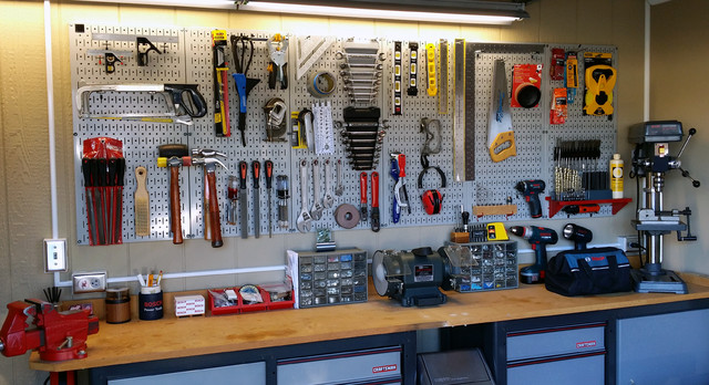 Wall Control Gray Garage Pegboard for Tool Storage ...

