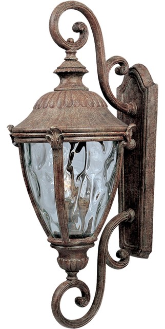 3 Light Standard Bulb Outdoor Wall Earth Tone Victorian 3 Light Standard Bulb Outdoor Wall Earth Tone
