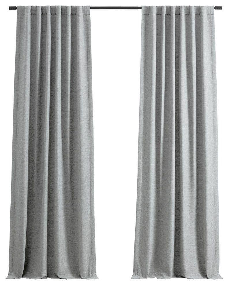 Bellino Blackout Room Darkening Curtain Single Panel, 50