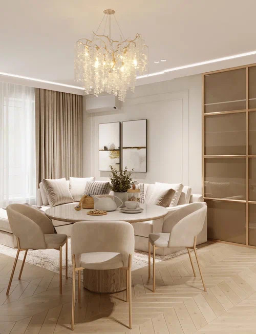 Красивая квартира в стиле современная классика