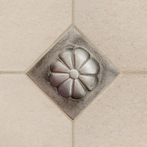 2" Aluminum Wall Tile with Flower Design