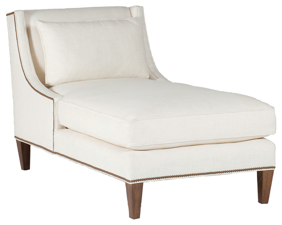 Gabby Kensington Chaise Lounge Transitional Indoor Chaise Lounge