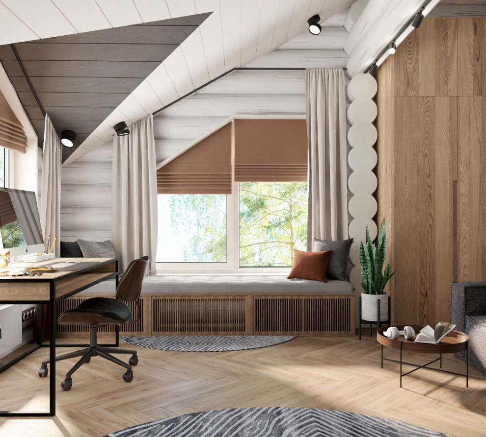 Дизайн проект бревенчатого дома "Феерия красок".