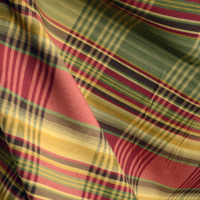Anticipation 711 Faux Silk Plaid Drapery Fabric