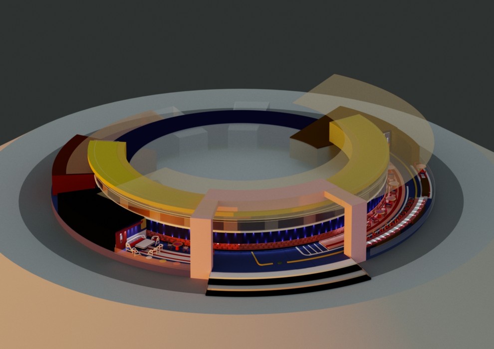 Дизайн-проект летнего кафе по мотивам работ художника.
