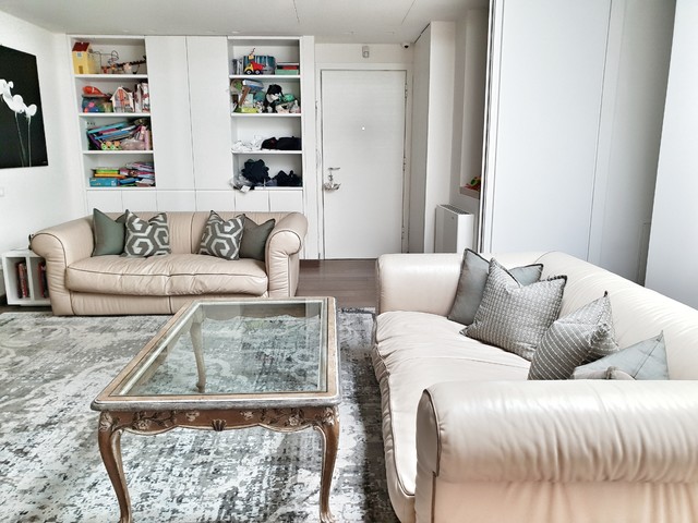 Cuscini in seta pura contemporary-family-room
