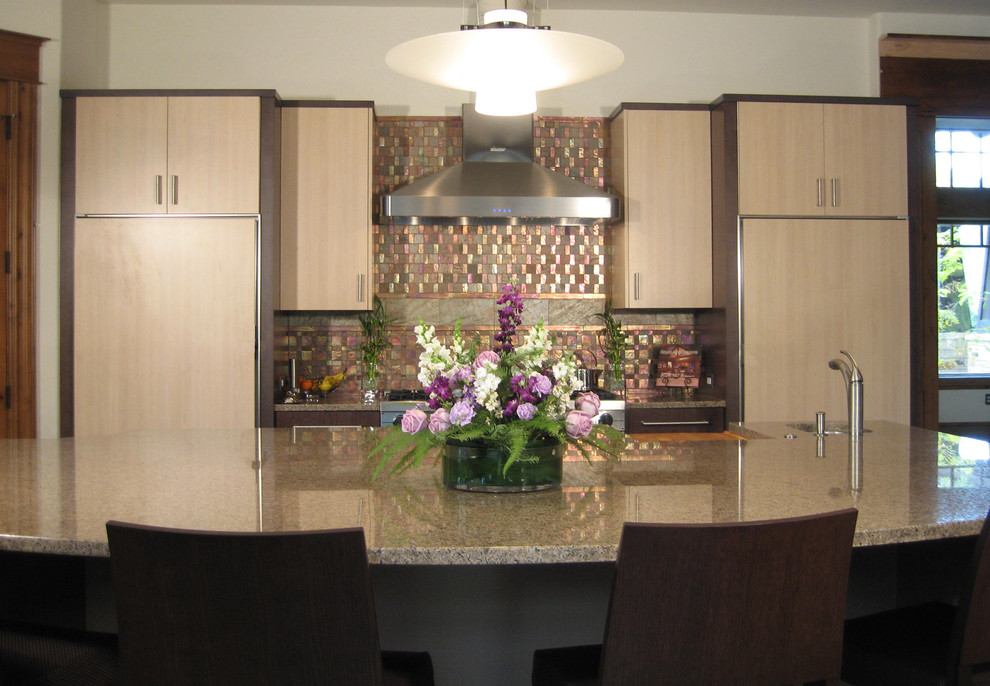 Transitional kitchen photo in Denver