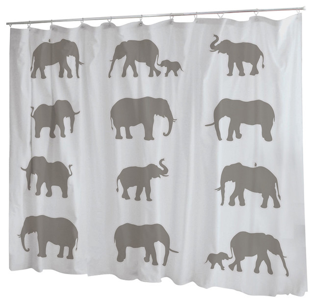 Uneekee Elephants Shower Curtain