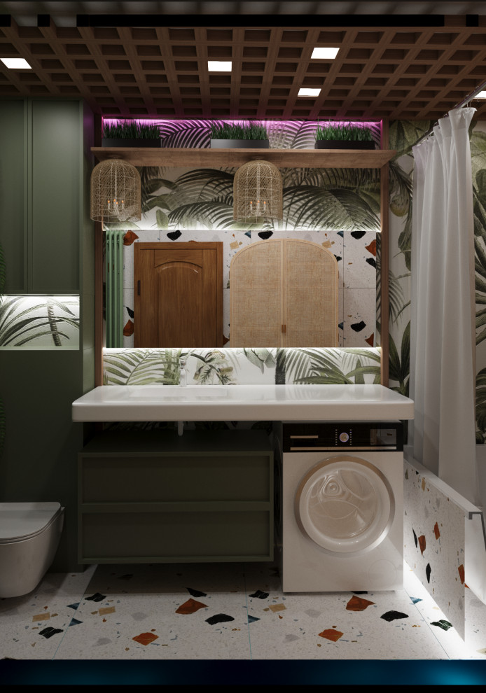 Санузел в эко стиле