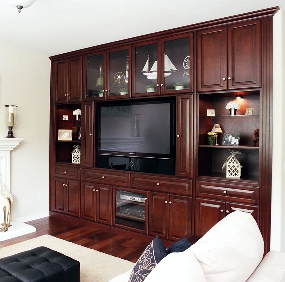 Entertainment Centers & Built-in Niches - Transitional - Home Theater ...