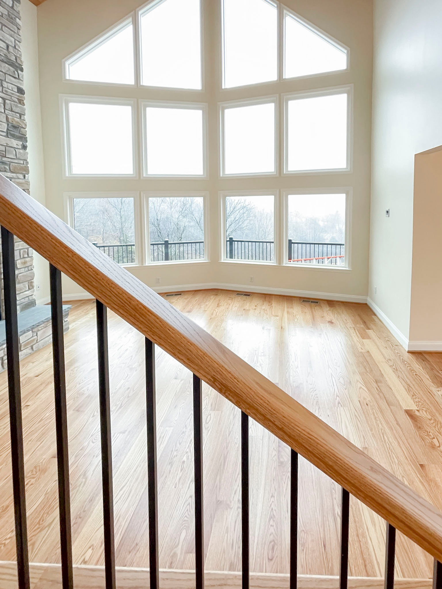 97_Airy Straight-Floating Staircase in Transitional-Mountain Home, Luray, VA 228