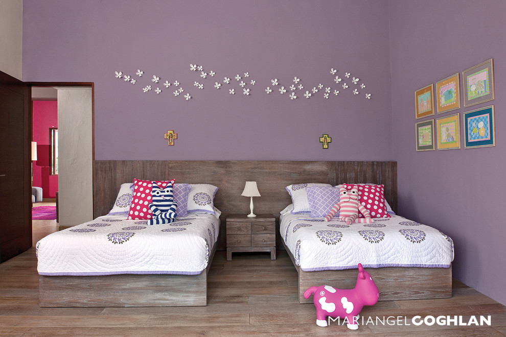 This is an example of a contemporary kids' room in Mexico City.