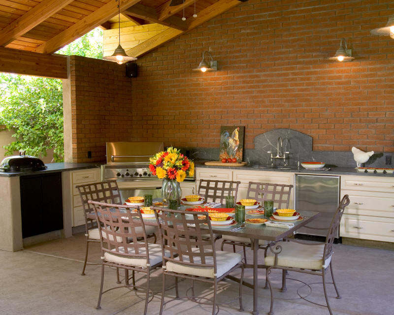 Outdoor Kitchen Traditional Patio Phoenix by Arizona Designs
