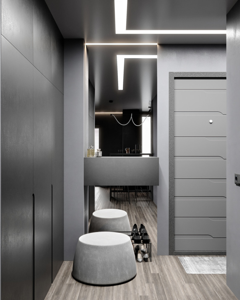 Строгая и стильная квартира с неоновым акцентом