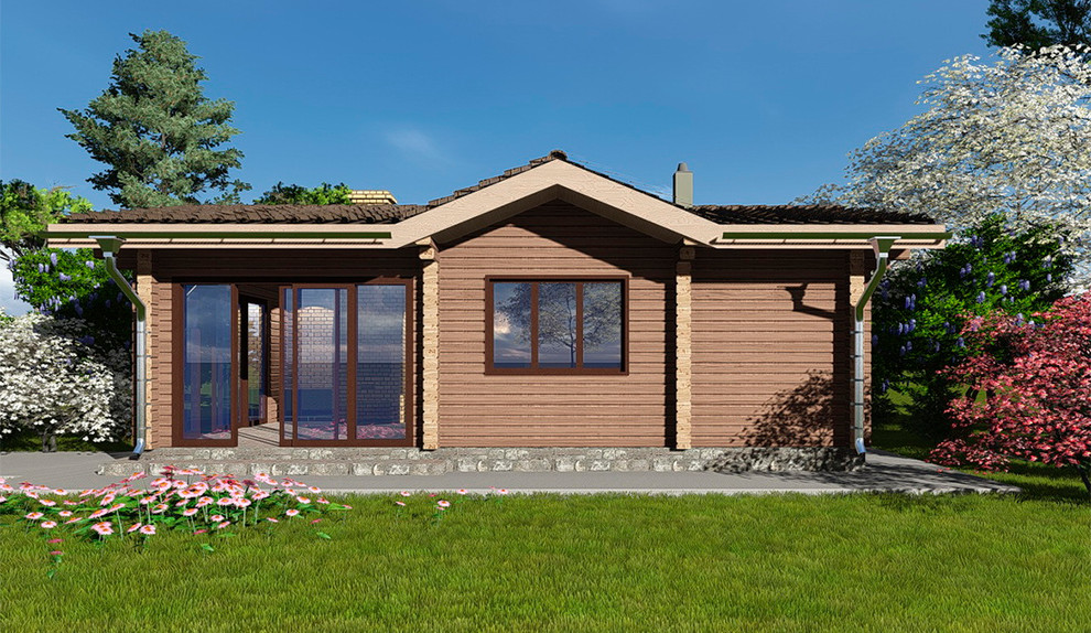 Баня из профилированного бруса.