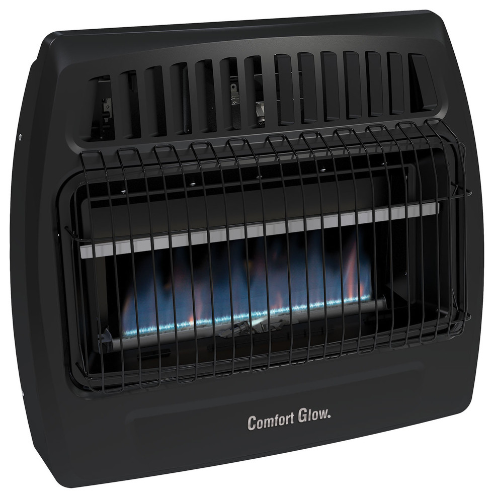 Comfort Glow KWG363 30000 BTU Blue Flame Dual Fuel Vent Free Utility Wall Heater