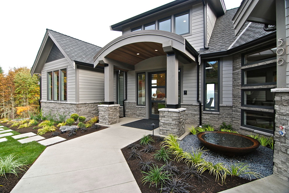 Contemporary exterior in Seattle.