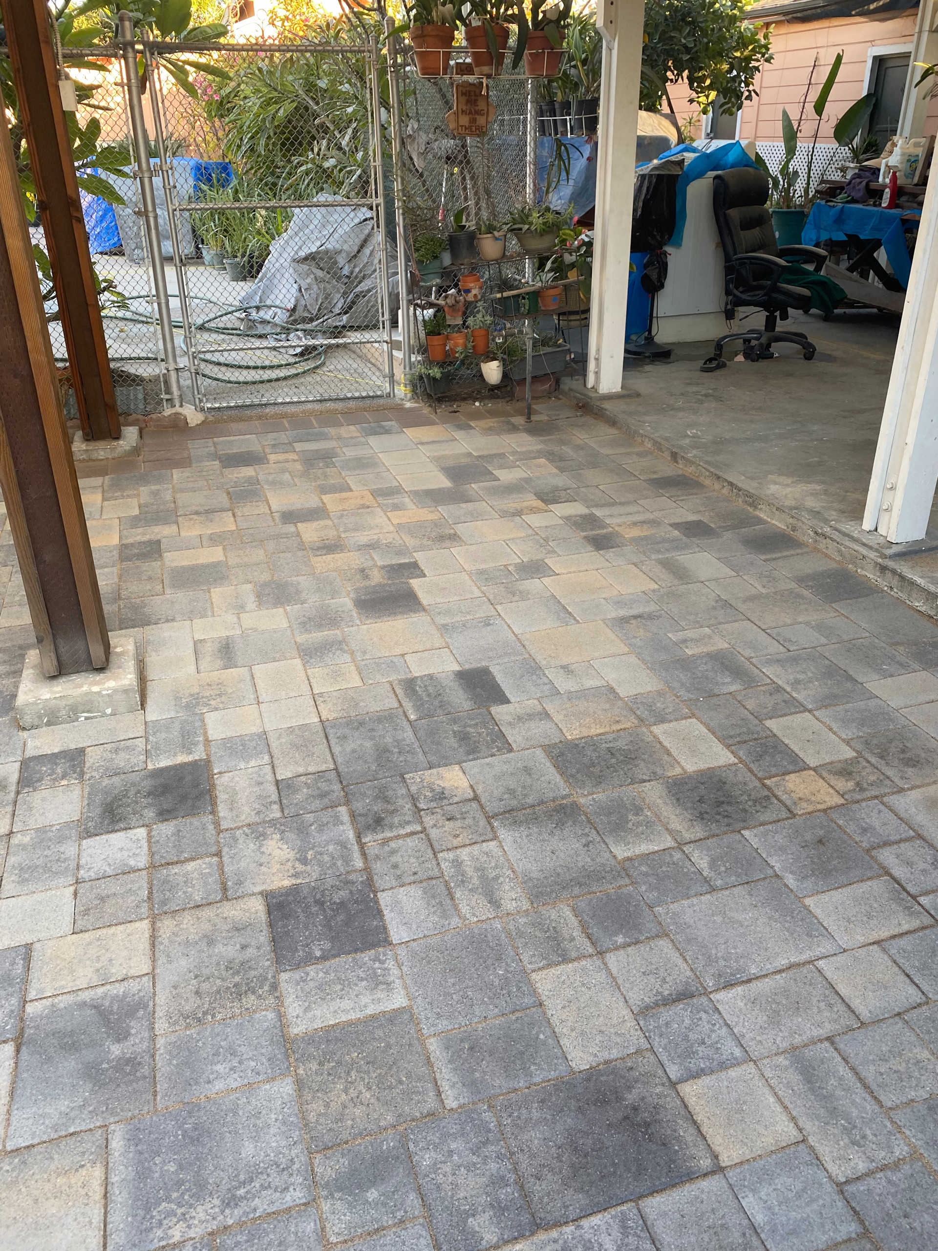 Northridge back yard Pavers Transformation