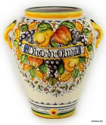 Frutta, Vase/Umbrella Stand "Olio Di Oliva", Olive Oil